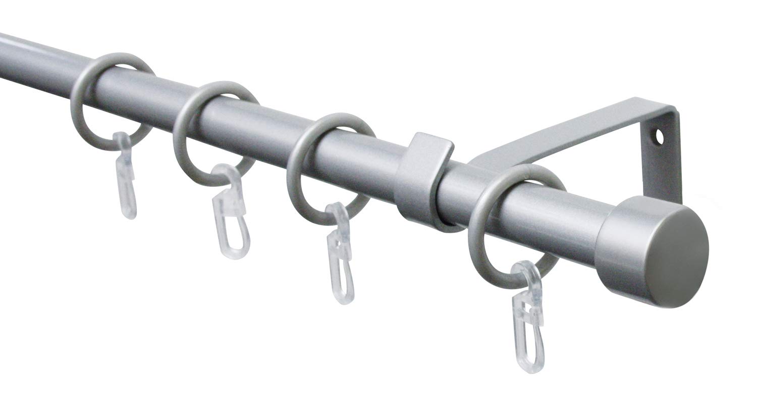 Gardinia Curtain Rod, Aluminum Silver, 130-240 cm 32881