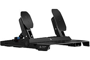 Logitech G RS Pedals - Sim Racing Pedals with 75 kg Load Cell Brake, Adjustable Pedal Positions, Modular Design, Robust Extendable Steel Frame