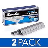 Swingline Staples, S.F. 4, Premium, 1/4" Length, 210/Strip, 5000/Box, 2 Pack (35450AZ) - S7035450AZ