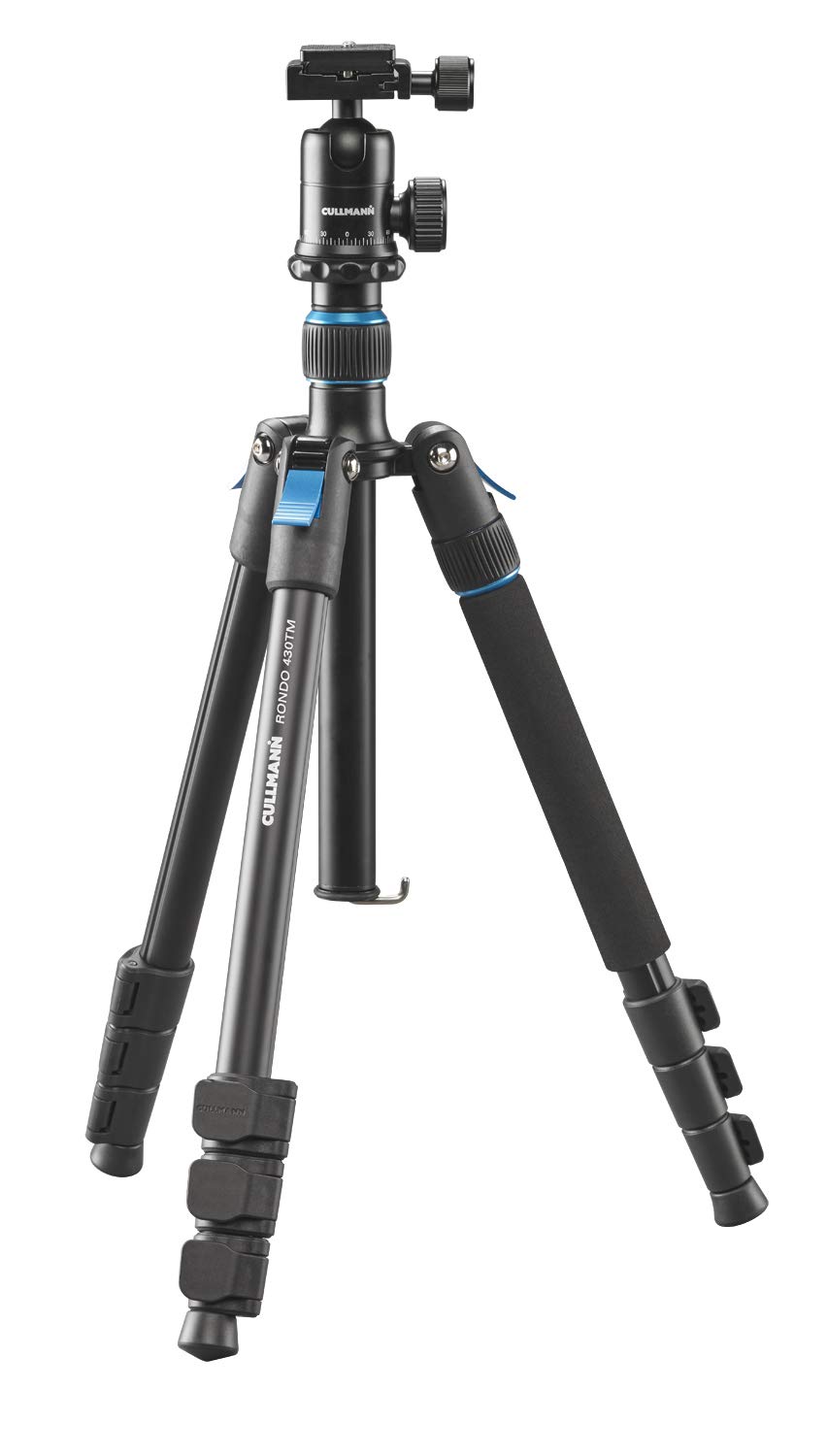 Cullmann - 52223 - Rondo 430TM RB6.5 travel tripod with ball head, max. load 3kg, packing size 39cm, extension height 135cm