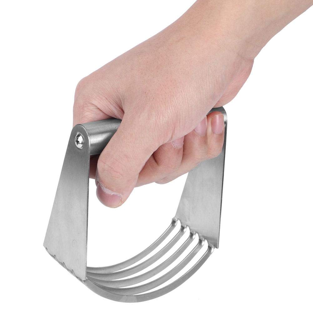 Fdit Dough Blender Pastry Blender and Dough Scraper Professional Stainless Steel Pastry Cutter Blender Scraper Chopper Set for Kitchen Baking Tools