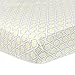 Just Born Cotton Fitted Crib Sheet, Grey/Yellow/White