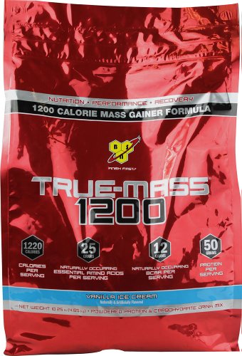BSN - True-Mass 1200 Ultra-Premium Super Mass Gainer Vanilla Ice Cream - 10.25 lbs.