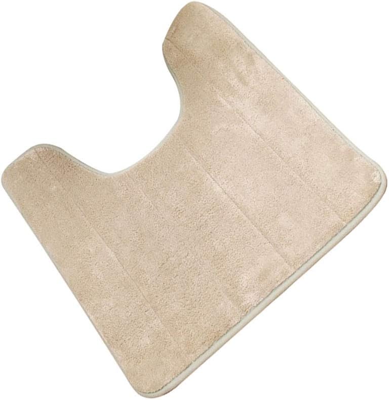 Hosaire 1 Pcs Non-slip Absorbent Pedestal Bath Mats,Soft Shower U-Shaped Memory Cotton Floor Mat Toilet Seat Pedestal Bathroom Mat,40 * 60CM