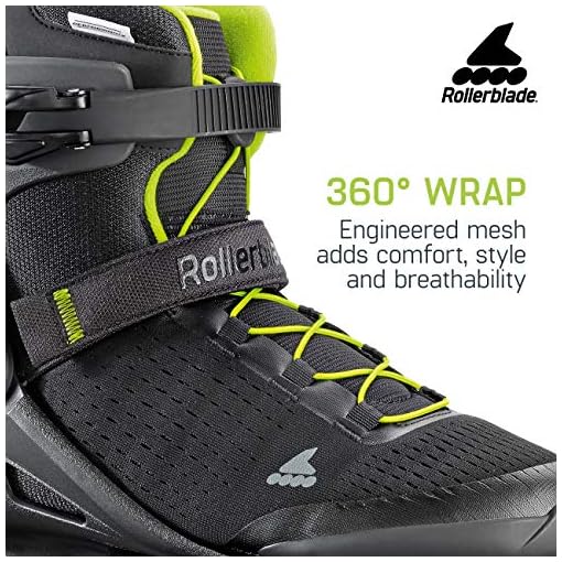 Rollerblade Zetrablade Elite Men's Adult Fitness Inline Skate, Black and Lime, Performance Inline Skates - Image 6