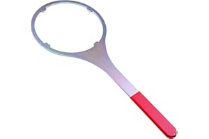Evecad SPBW-2 Heavy Duty Metal Water Filter Wrench, 6.25 inch Inside Diameter for Whole House Filter, Extended Handle with Rubber Wrapping