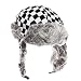 City Hunter Checkered Jacquard Trapper Bomber Cap Hat w/ Faux Fur