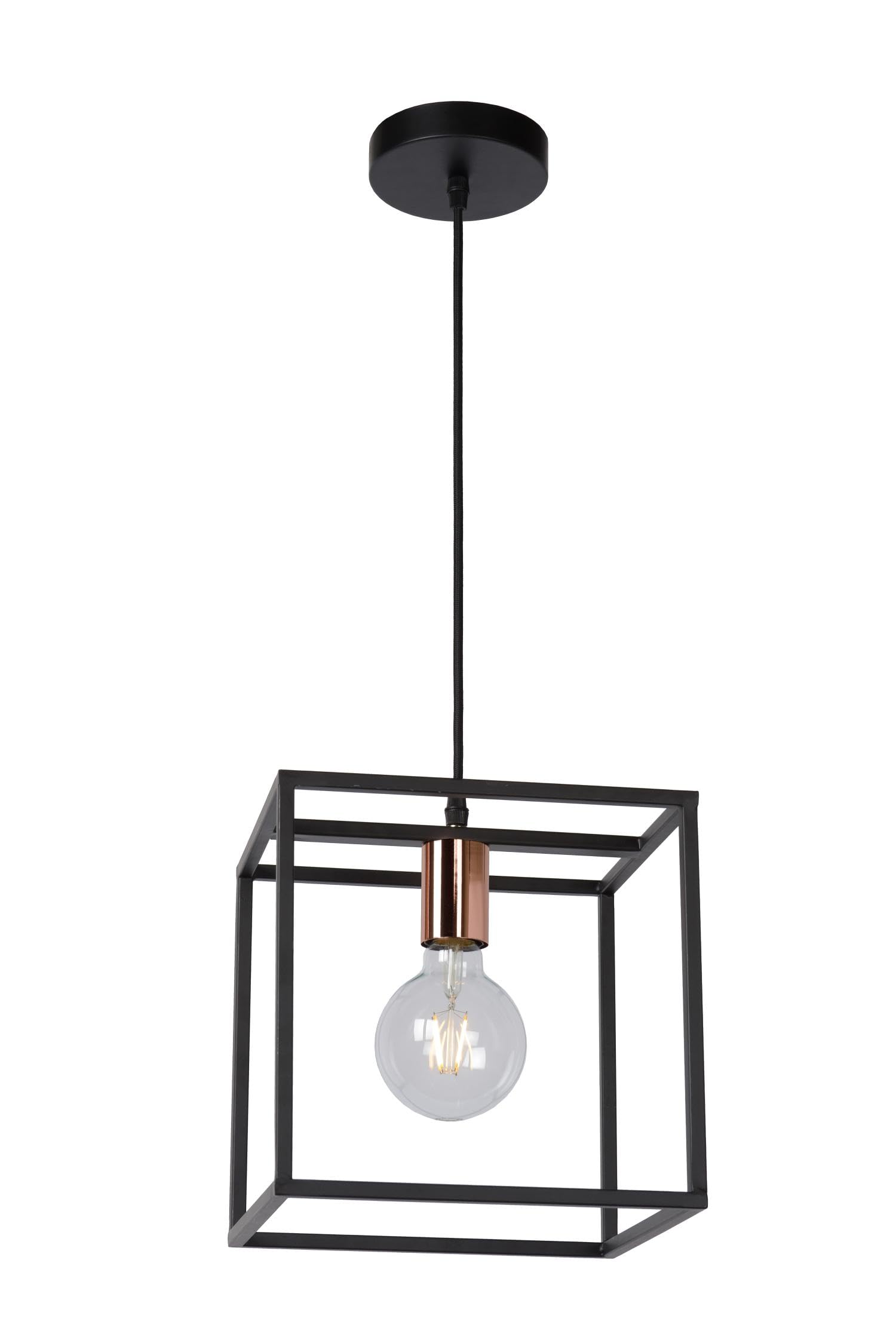 LUCIDE Arthur - Pendant Light - 1xE27 - Black