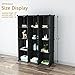 Tespo Metal Wire Storage Cubes, Modular Shelving Grids, DIY Closet Organization System, Bookcase, Cabinet (20 Cubes Black) …