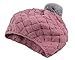 niceeshop(TM) Baby Infant Boy Girl Knit Beanie Crochet Rib Pom Pom Warm Hat/ Cap - Pink