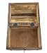 Well Pack Box Treasure Chest Pirate Box 8x6x6 with Lock Skeleton Key (Small Deluxe)