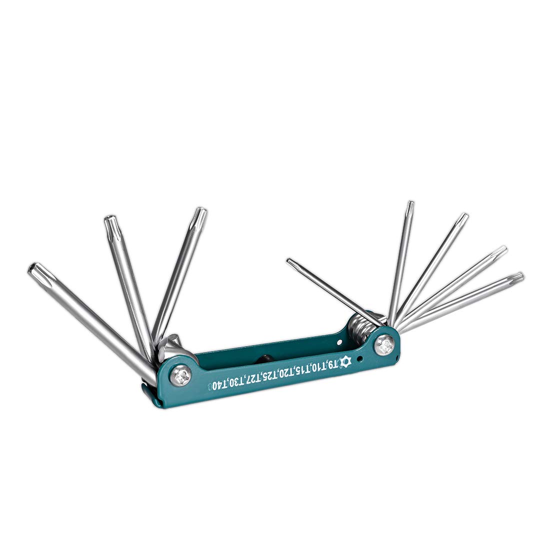 uxcell Torx Hex Key Set, 8 in 1 Folding Combination Wrench for Repair Tool