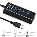 Ps4/Ps4 Slim/Ps4 Pro Hub,Anrain 4 Port USB 3.0 Hub High Speed USB Cable Adapter for PS4/PS4 Slim/Ps4 Pro//XBOXONE/XBOX360/Computer Laptop PC