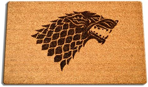 Game of Thrones House Stark Laser Engraved Coir Fiber Welcome Doormat 30” x 18”