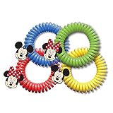 Classic Disney SUPERBAND: All Natural Insect Repelling Wristband with Mickey and Minnie Mouse Charms (10)