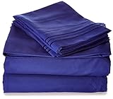 Elegant Comfort 1500 Thread Count Luxury Egyptian Quality Wrinkle and Fade Resistant 4-Piece Sheet Set, Full, Royal Blue