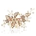 Remedios Gold Wedding Headpiece Bridal Comb Crystal Hair Accessory