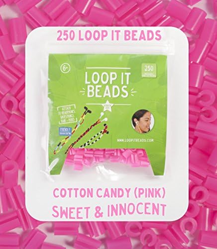 Friendly Bands Loop It Beads 500/Pkg-Cotton Candy