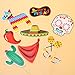 LUOEM 20Pcs Mexican Fiesta Photo Booth Props Selfie Props for Mexican Birthday Wedding Bachelorette Fiesta Themed Party Favors Supplies Decorations