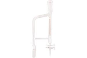 Deschem 15ml,24/40,Glass Distillation Receiver,Lab Dean Stark Adapter,with PTFE Stopcock