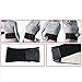 TINKSKY Portable Adjustable Elastic Infrared Self-Heating Magnetic Therapy Back Waist Support Lumbar Brace Belt Double Pull Strap Lower Pain Massager - Size XL (Black)