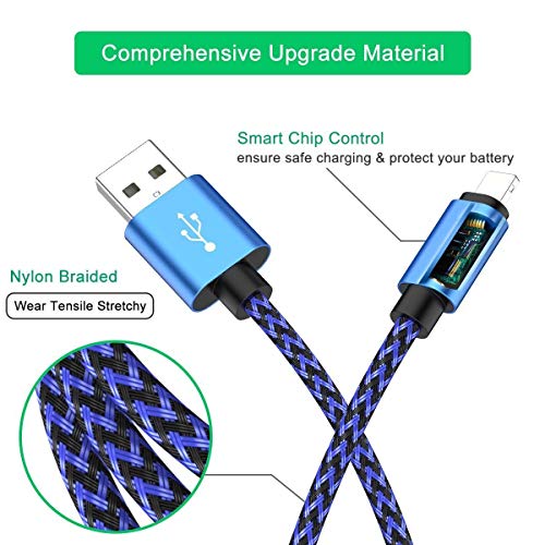 image for Power4 Lightning Cable, iPhone Charger Cables 4Pack 3FT 3FT 6FT 10FT t