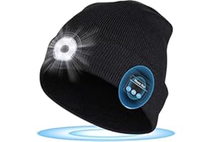 baby tututle Unisex Bluetooth Beanie Hat with Light Wireless Headphones,Unique Christmas Birthday Gifts for Men Dad Husband