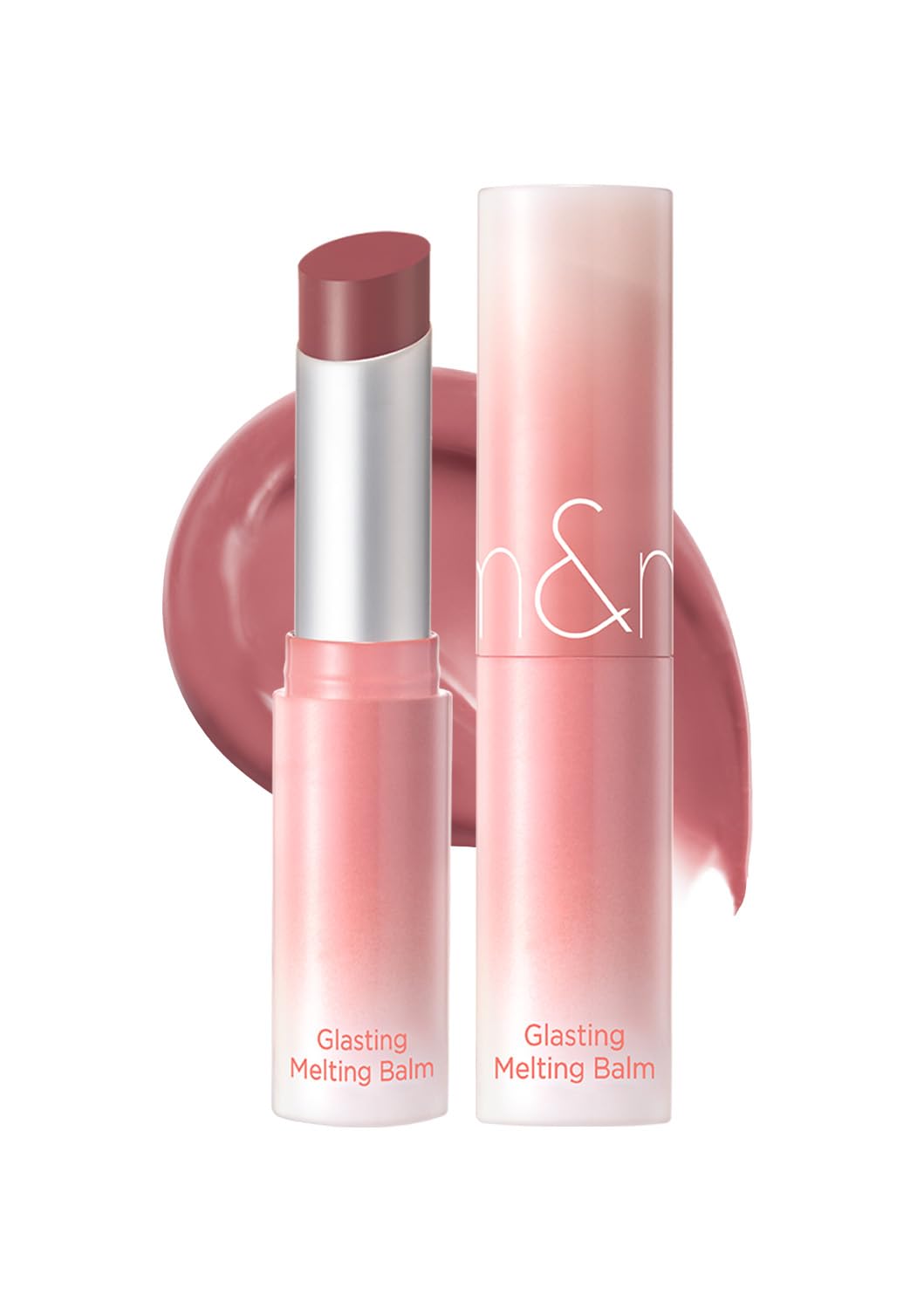 rom&nd Glasting Melting Balm (NEW) 6 ColorsㅣGlossy, Plumping Lips, Moisture, Translucent, Water Bomb, High Pigmented, Veganㅣ3.5g 0.12oz (12 Veiled Rose)