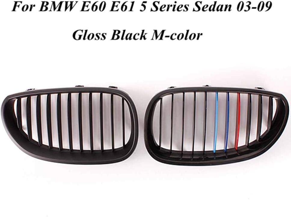Pair of Gloss/Matte Black Car for Sport Grill Kidney Grilles Grill for BMW 5 Series M5 E60 / E61 2003 2004 2005 2006 2007 2008 2009