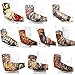 BodyJ4You 10PC Fake Tattoo Sleeve Temporary Arm Cover Design Halloween Skull Sun Rose Art Costume