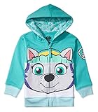 Nickelodeon Toddler Paw Patrol Character Big Face Costume Zip-up Hoodies (4T, Everest)