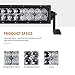 Auxbeam 52 Inch 300W LED Light Bar - Off-Road Driving Lights Spot Flood Combo Led Work Light 5D Lens with Wiring Harness for Car Jeep Truck Pickup SUV UTV - Perfect for Extreme Outdoor Enthusiasts!