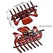 6 Pieces Hair Claw Clips Plastic Women Hair Claw Clamps Hairpin (S, Brown)