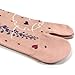 allydrew Flip Flop Socks Sandal Socks (set of 3), Carefree, Pink Black, Slate Blue