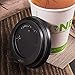 Karat C-KDL508B Sipper Dome Lid for Hot Cups (Fits 8 oz Capacity), Black (Case of 1000)