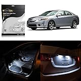 Partsam Interior LED Lights Package Kit Replacement for Acura TSX 2009 2010 2011 2012 2013 White (15 Pieces)