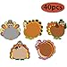 Thanksgiving Turkey Cut-Outs Versatile Classroom Decoration Creative Turkey Cut-Outs for Bulletin Board Classroom School Fall Theme Thanksgiving Party, 5.9 x 5.9 Inch (40 Pcs)