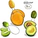 AvoLoop - Fast peel any fruit or soft vegetable with ease. Avocado Slicer Peeler Pitter Scooper, Mango Corer, Kiwi Fruit Scoop Kitchern Tool. EZ-clean 3 in 1 vegetable peeler set.
