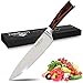 JuguHoovi Chef Knife,8 inch Kitchen Knife German Stainless Steel Kitchen Knives Multipurpose Chefs Knife Razor Sharp and Rust-Free Chopping Knife Professional High Carbon Knife for Chef