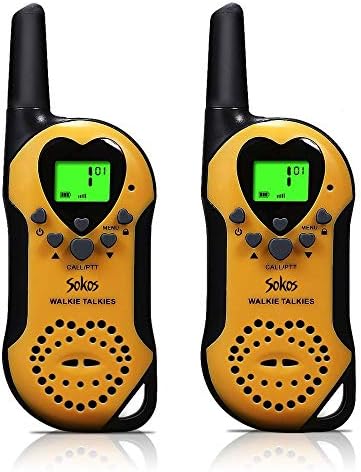 Walkie Talkies for Kids, 22 Channel Child Walkie Talkies 2 Way Radio 3 Miles (Up to 5Miles) FRS Handheld Walkie Talkie for Kids (Pair)