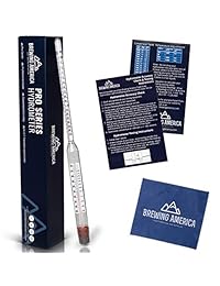 Pro Series Thermo hidrómetro Tester: Triple escala ABV con termómetro