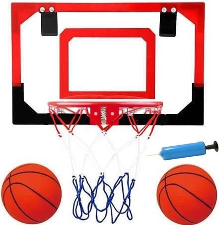 Professional grade over the door Basketball hoop with pre-installed door hooks, great for kids and adults too!! With Steel RIM!!! Now With 2 Basketballs Included!! PERFECT HOLIDAY CHRISTMAS GIFT!