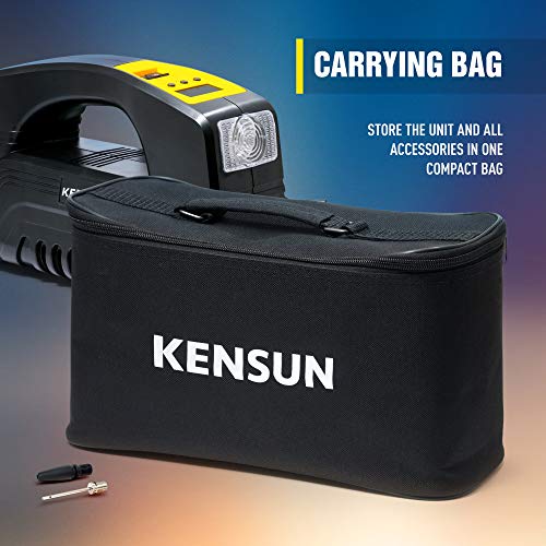 Kensun Bike Tire Pump 110V AC Home / 12V DC Car Electric Powered Inflator Air Compressor