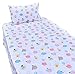 J-pinno Kids Boy Girl Lovely Birds Chicken 100% Cotton 210 Thread Count 3-Pieces Twin Bedding Set, Flat Sheet + Fitted Sheet + Pillowcase