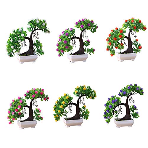 yanQxIzbiu Artificial Plants,Artificial Flowers,1Pc Artificial Tree Branch Fake Plant Flower for Home Decor Photography Props Rose Red - Thumbnail 4