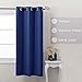 NICETOWN Bedroom Window Blackout Curtain Panel Thermal Insulated Solid Grommet Top Blackout Room Darkening Drape/Drapery (Navy Blue, 1 Panel, 42 x 63 inch)