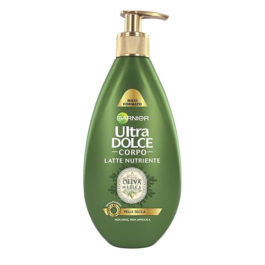 title=Garnier Ultra Dolce Corpo Oliva Mitica Latte Nutriente, 400 ml