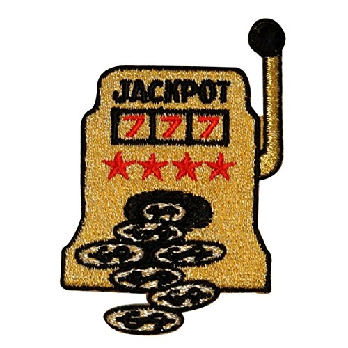 ID 0044 Casino Slot Machine Jackpot Winning Embroidered Iron On Applique Patch