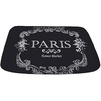 CafePress Paris Black Decorative Bathmat, Memory Foam Bath Rug