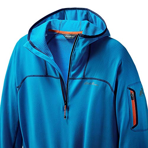 eddie bauer grid fleece moletom com capuz